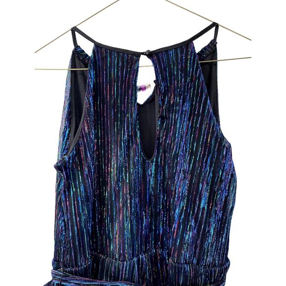 SEQUIN HEARTS Big Girls Pleated Metallic Jumpsuit Size XL - Picture 7 of 9